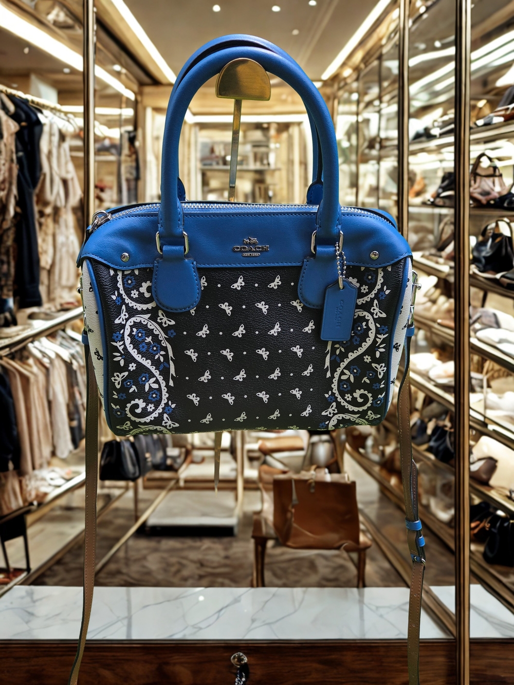 Coach Rowan Bandana Print Mini